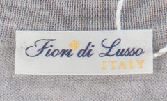 $1225 Fiori Di Lusso Light Gray Cashmere Crewneck Sweater - (FL282516) - Parent