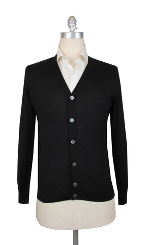 Fiori Di Lusso Black V-Neck Cardigan