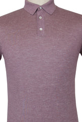 $1125 Fiori Di Lusso Purple Cashmere Blend Polo Sweater - (FL28252) - Parent