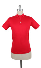 Fiori Di Lusso Red Solid Cotton Polo - Medium/50 - (FL89238)