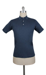 Fiori Di Lusso Navy Blue Solid Cotton Polo - X Small/46 - (FL89239)