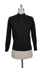 Fiori Di Lusso Dark Gray Solid Cotton Polo - Large/52 - (FL89236)