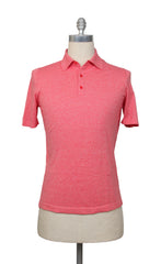 Fiori Di Lusso Red Solid Cotton Polo - Large/52 - (FL692210)