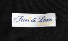 Fiori Di Lusso Black Cotton Funnel Sweater - (FL416221) - Parent