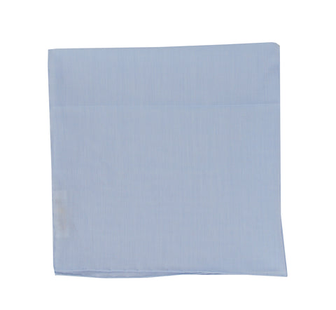 Fiori Di Lusso Light Blue Cotton Pocket Square