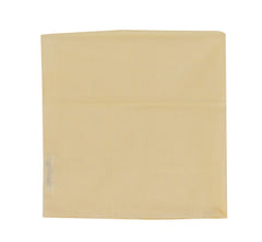 $150 Fiori Di Lusso Yellow Solid Cotton Pocket Square -  x  - (FL129256)