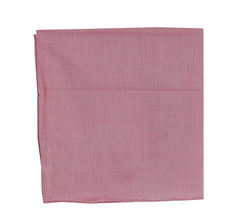 $150 Fiori Di Lusso Pink Solid Cotton Pocket Square -  x  - (FL129252)