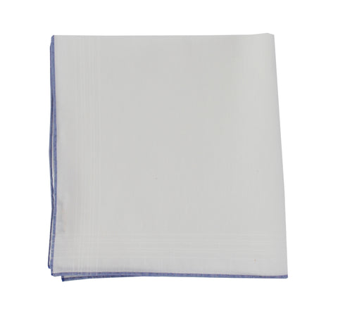 Fiori Di Lusso White Linen Blend Pocket Square