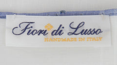 $150 Fiori Di Lusso White Linen Blend Pocket Square -  x  - (FL1292511)