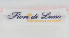 $150 Fiori Di Lusso White Linen Blend Pocket Square -  x  - (FL1292514)