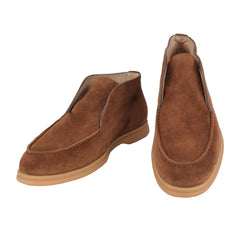 Fiori Di Lusso Brown Suede Ankle Boots - 10/9 - (FL89231)