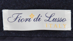 $2300 Fiori Di Lusso Dark Blue Wool Solid Jacket - (FL1128243) - Parent