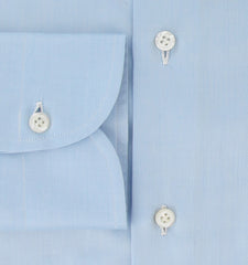 Fiori Di Lusso Light Blue Solid Cotton Shirt - Slim - (FL95238) - Parent