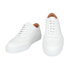 Fiori Di Lusso White Leather  Sneakers - 10/9 - (FL82231)