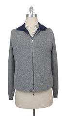 $2000 Fiori Di Lusso Blue Wool Solid Jacket Vest - (FDL215255) - Parent