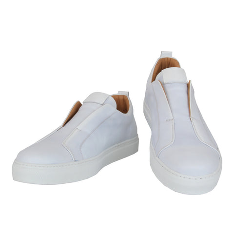 Fiori Di Lusso White Slip-On Sneakers