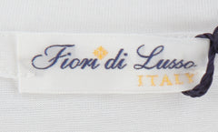 $200 Fiori Di Lusso White Crewneck Cotton T-Shirt - Slim - (FL282541) - Parent