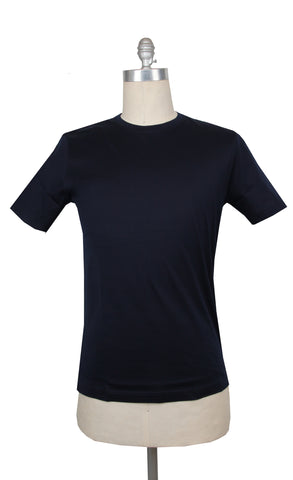 Fiori Di Lusso Navy Blue Crewneck T-Shirt