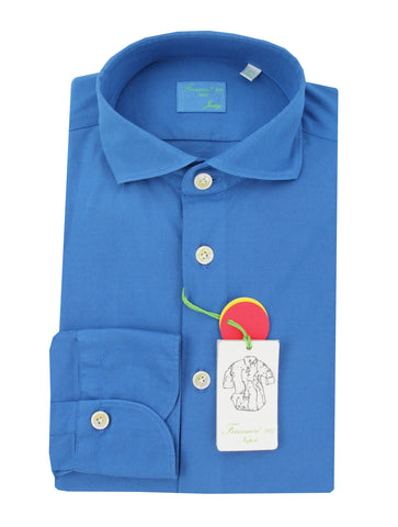 Finamore Napoli Blue Shirt - Extra Slim