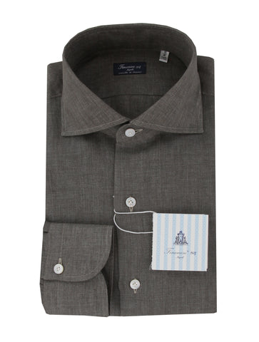 Finamore Napoli Gray Shirt - Slim