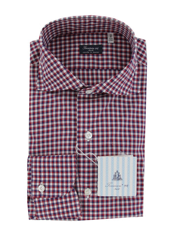 Finamore Napoli Red Shirt - Slim