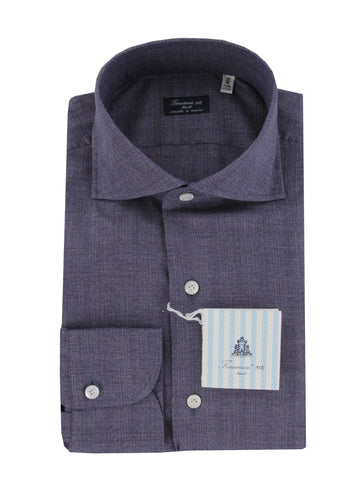 Finamore Napoli Dark Blue Shirt - Slim