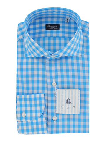 Finamore Napoli Blue Shirt - Slim