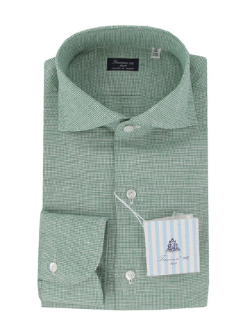 Finamore Napoli Green Shirt - Slim