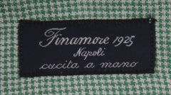 $450 Finamore Napoli Green Shirt - Slim - (FN1227246) - Parent