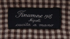 $450 Finamore Napoli Brown Cotton Shirt - Slim - (FN828249) - Parent