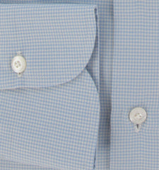 $450 Finamore Napoli Light Blue Shirt - Slim - (FN828244) - Parent