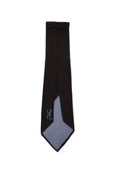 Finamore Napoli Brown Solid Silk Tie (1325)