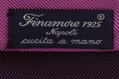 Finamore Napoli Pink Solid Silk Tie (1294)