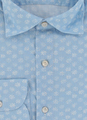 $350 Finamore Napoli Light Blue Shirt - Extra Slim - (FN12272416) - Parent