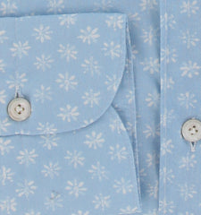 $350 Finamore Napoli Light Blue Shirt - Extra Slim - (FN12272416) - Parent