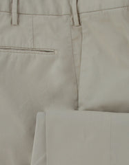 $375 Incotex Beige Solid Cotton Blend Pants - Slim - (IN620241) - Parent