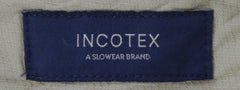 $375 Incotex Beige Solid Cotton Blend Pants - Slim - (IN620241) - Parent