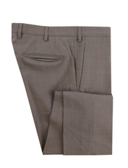 $475 Incotex Brown Solid Wool Pants - Slim - 32/48 - (IN11420251)