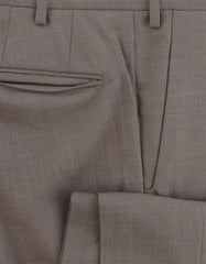 $475 Incotex Brown Solid Wool Pants - Slim - (IN11420251) - Parent