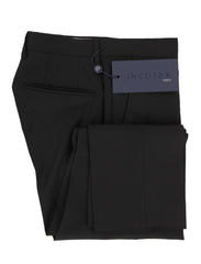 Incotex Black Solid Wool Pants - Slim - 30/46 - (IN328231)