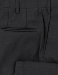 $475 Incotex Dark Gray Solid Wool Pants - Slim - (IN1128241) - Parent