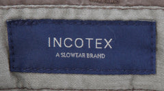 $475 Incotex Brown Solid Cotton Blend Pants - Slim - (IN1218241) - Parent