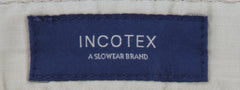 $375 Incotex Beige Solid Cotton Blend Pants - Slim - (IN1022243) - Parent