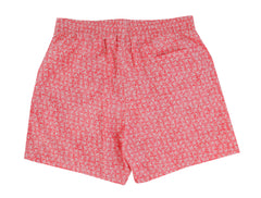 $350 Isaia Red Fancy Swim Shorts - Slim - (IS52242) - Parent