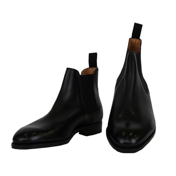 $2360 John Lobb Black Calf Leather Chelsea Boots - (JL76246) - Parent