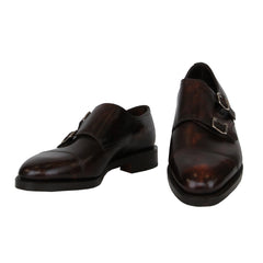 $1780 John Lobb Dark Brown Double Monk Strap Shoes - 7.5/6.5 - (JL76243)