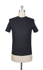 Kired Dark Blue Solid Crewneck Cotton T-Shirt - Extra Slim - L - (KR6120234)