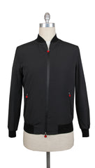 Kiton Black Polyester Solid Bomber Jacket - 38/48 - (KT1019233)