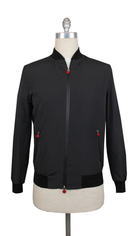 Kiton Black Bomber Jacket