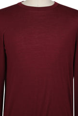 Kiton Burgundy Red Wool Crewneck Sweater - (CA4232310) - Parent